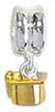 3004 Dangle graduation cap sterling silver beads