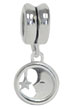 Moon and star charm silver jewelry