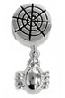 Spider sterling silver charm jewelry