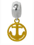 sterling silver anchor bead jewelry