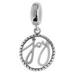 Joy silver charm for bracelets