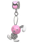 Rabbit charm bead jewelry