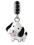 silver dog charm jewelry