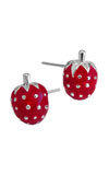 Strawberry 925 sterling silver earrings