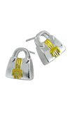 handbag 925 sterling silver earrings