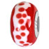 Orange dot glass bead jewelry