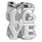 Valentine day silver charm bead jewelry wholesale