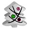 Christmas silver bead jewelry