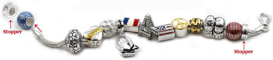 silver charms for Pandora bracelets jewelry