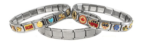 wholesale stainless steel Italian charms and bracelets